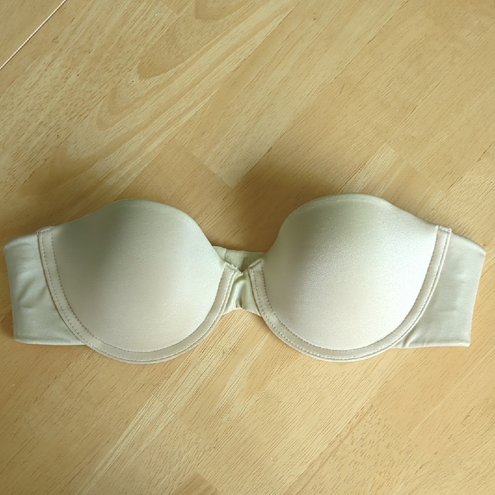 Maidenform Cream Strapless Bra, 34A